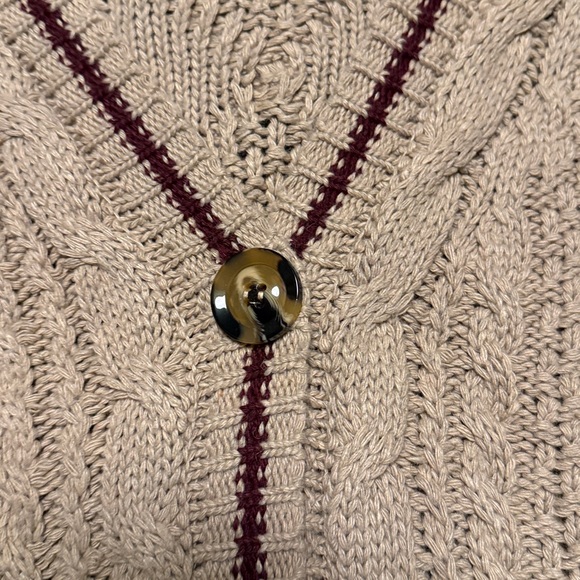 TAYLOR SWIFT Folklore HOLIDAY EDITION Cardigan Sweater med / lg Burgundy STARS - Picture 11 of 15